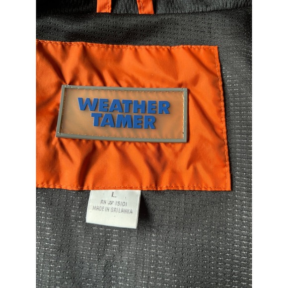 Weather Tamer Men's light coat orange windbreaker size‎ large - Picture 10 of 12